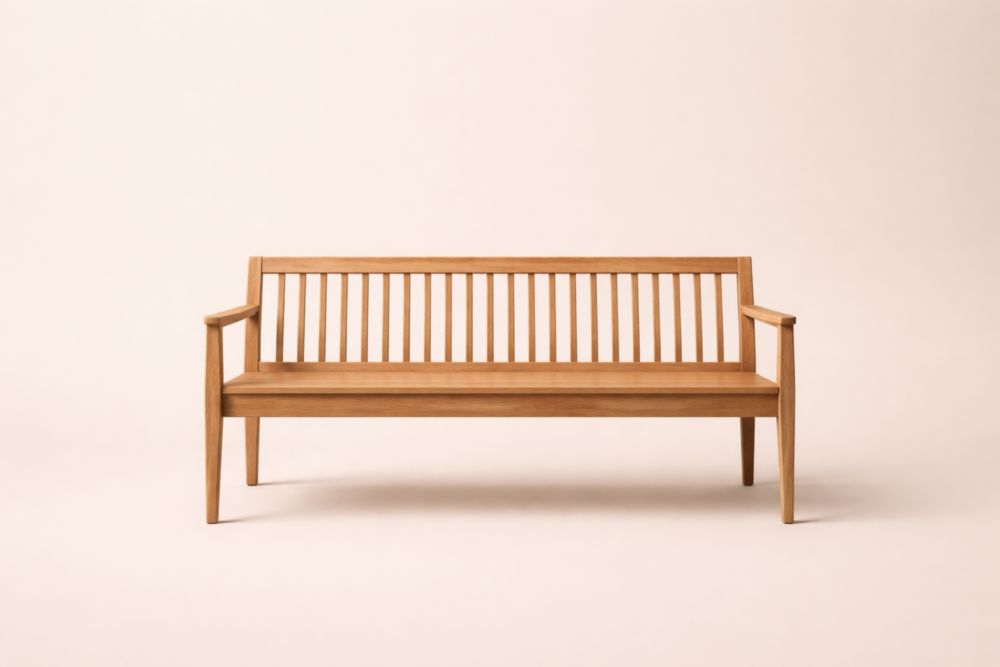 Banc en Bois Chêne avec Dossier