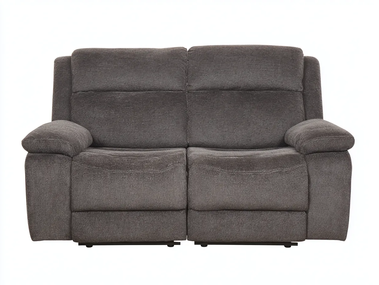 Divano reclinabile-tessuto-155x95x100 cm-grigio scuro-design moderno-Denuplab