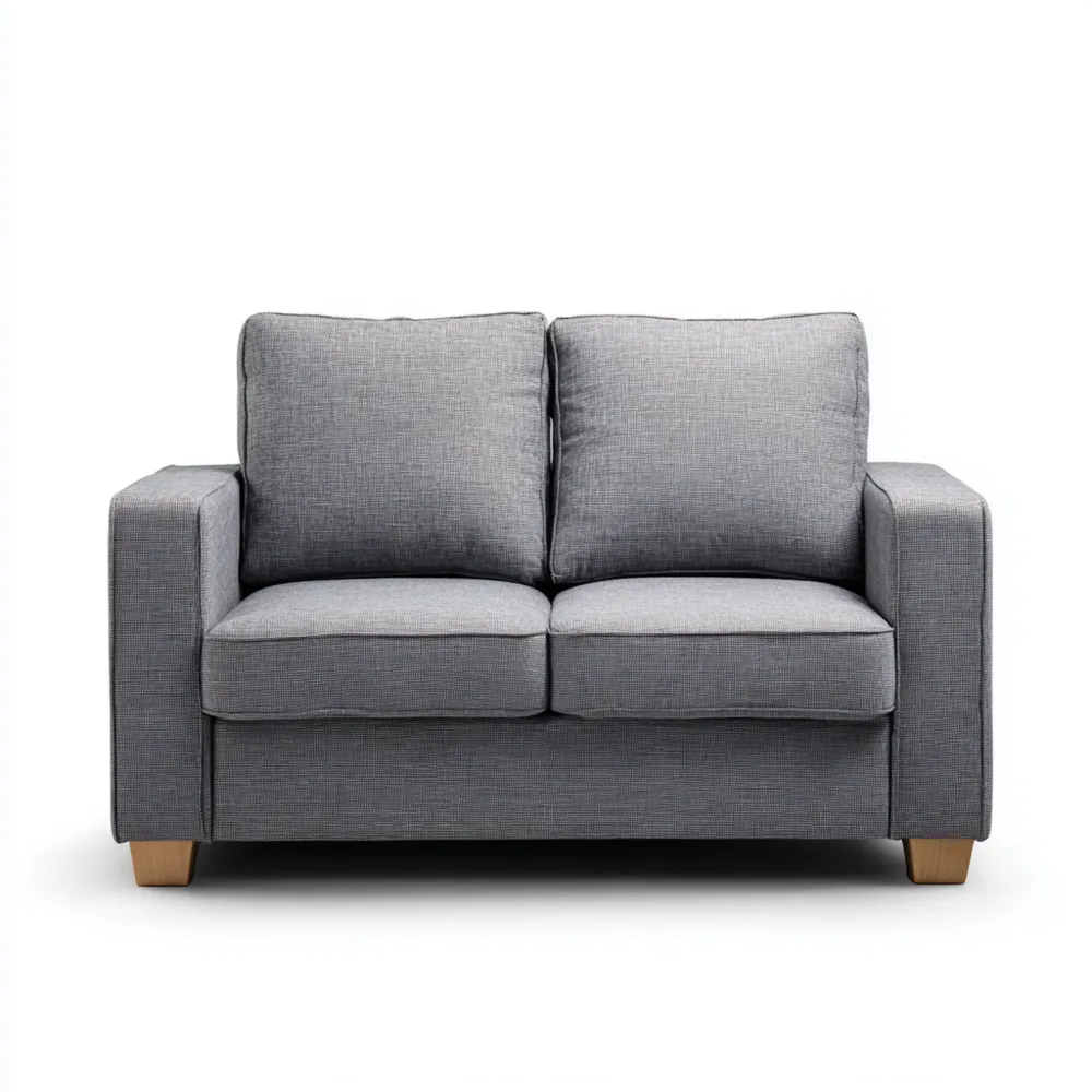 2-Sitzer-Sofa Stoff 150x85x90 cm – Hellgrau – Skandinavisches Design-Domelario