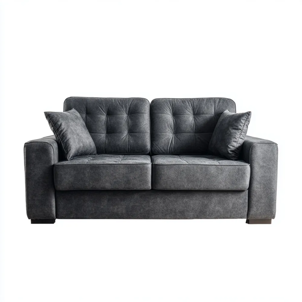 2-Sitzer-Sofa Stoff 150x80x85 cm - Dunkelgrau - Modernes Design-Domelario