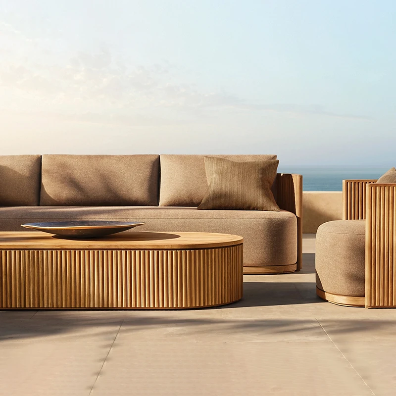 Wooden sofa set