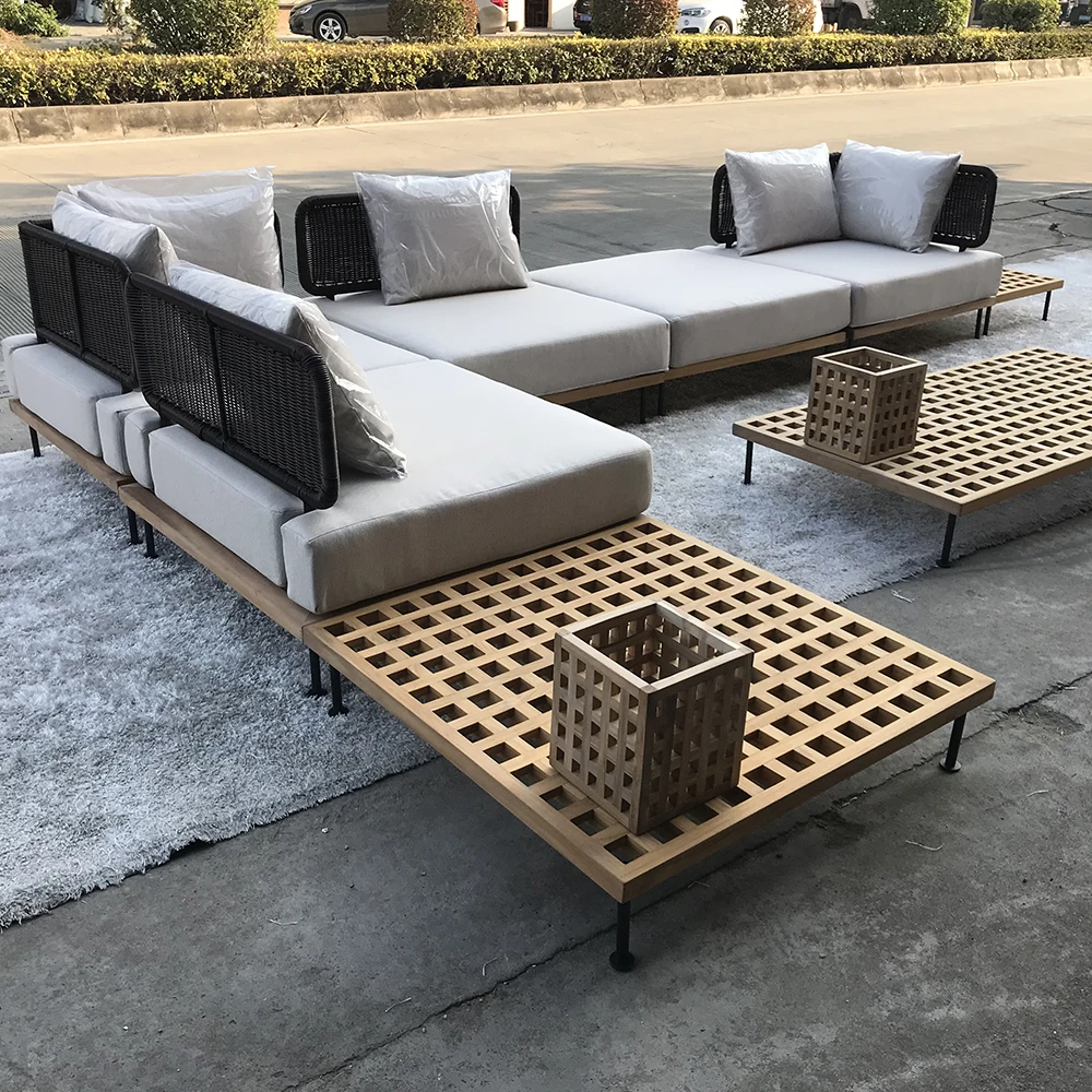 Garden rattan sofa, outdoor garden furniture