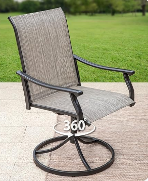 6 - Person Metal Patio Dining Set with Rectangular Table , Cushions Included