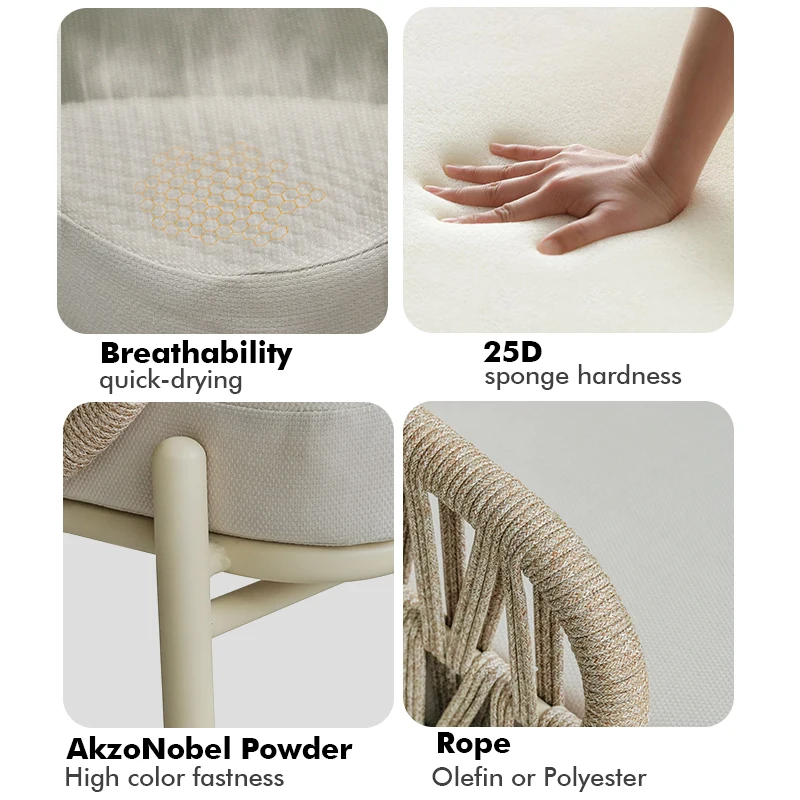 Outdoor furniture, garden sofa sets, circular outdoor furniture, rope sofas, garden sets