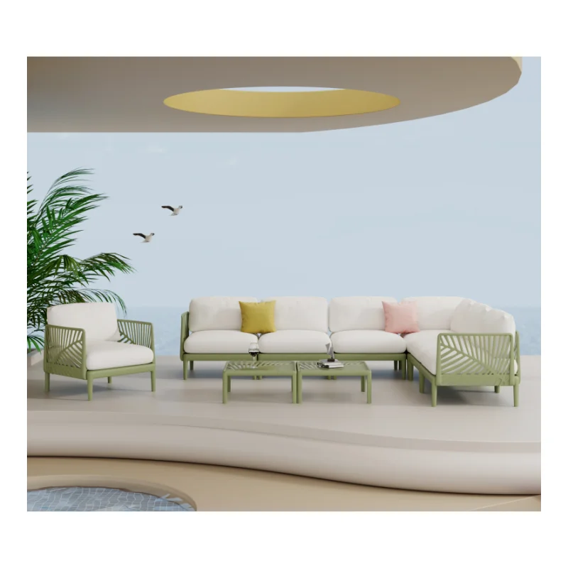 Outdoor plastic China factory modern outdoor furniture plastic outdoor plastic high-quality sofa sets