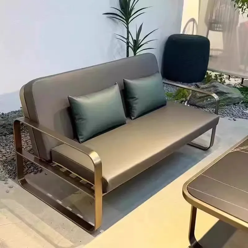 Outdoor sofa, courtyard terrace, hotel, waterproof and sun-proof, villa, leisure terrace, paper furniture set