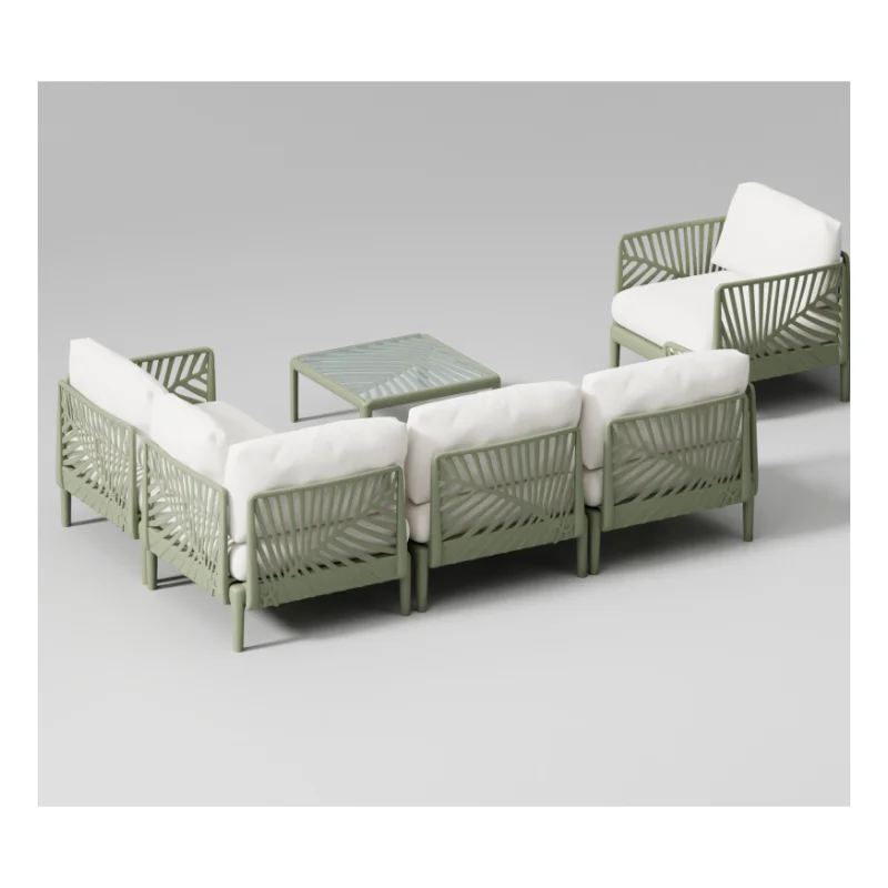 Outdoor plastic China factory modern outdoor furniture plastic outdoor plastic high-quality sofa sets