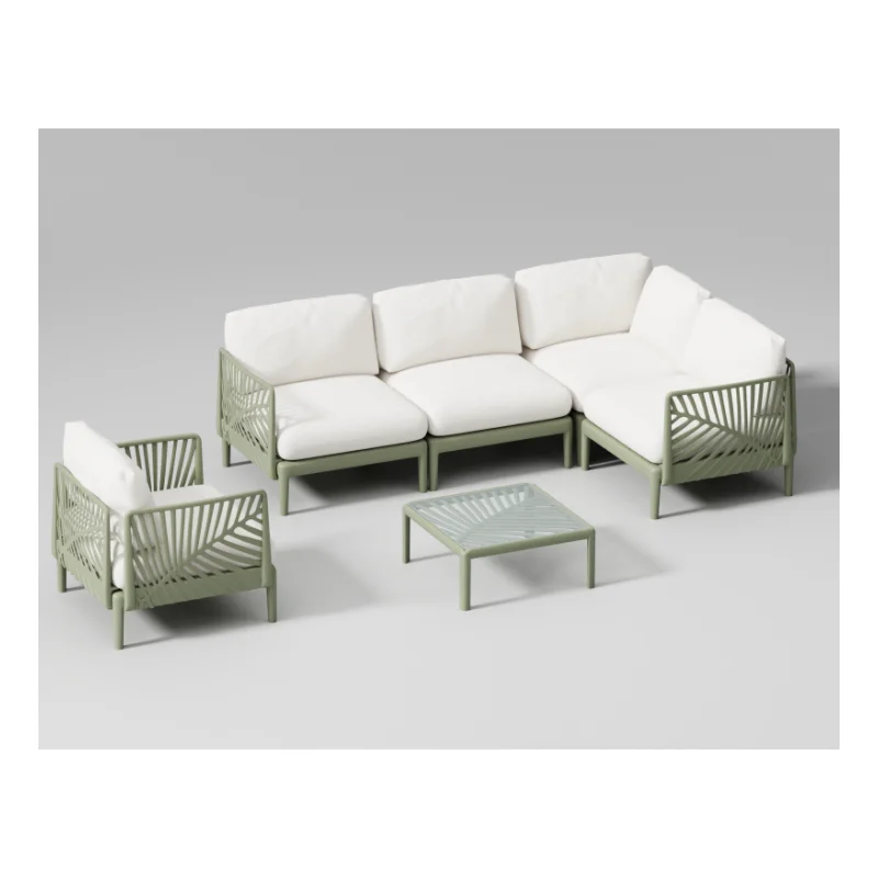 Outdoor plastic China factory modern outdoor furniture plastic outdoor plastic high-quality sofa sets