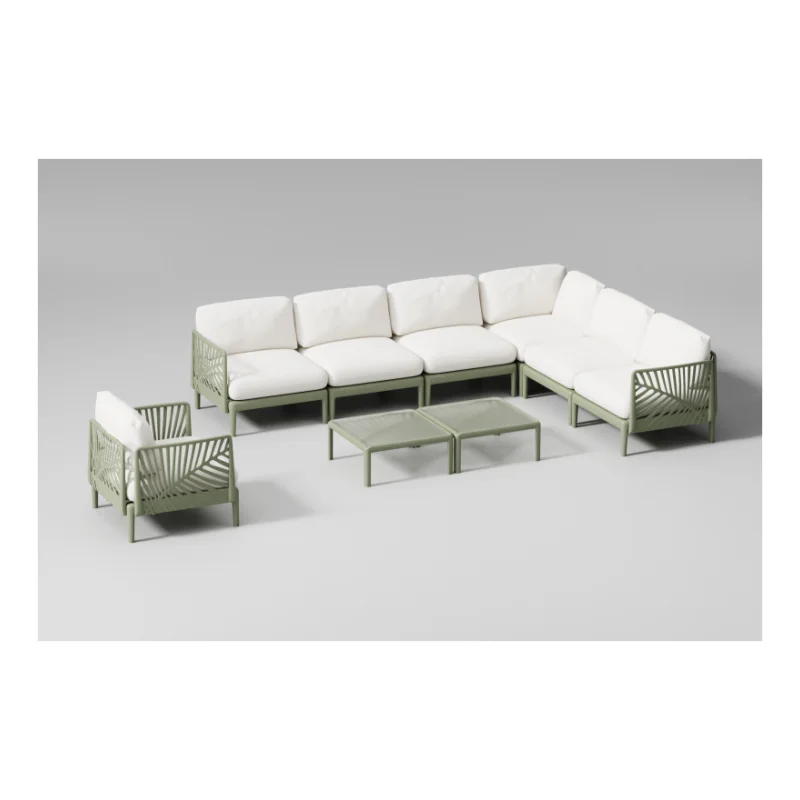 Outdoor plastic China factory modern outdoor furniture plastic outdoor plastic high-quality sofa sets