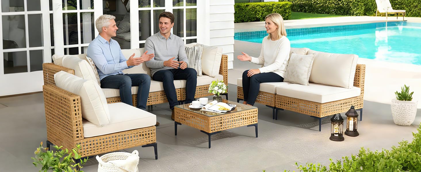 patio sectional furniture set