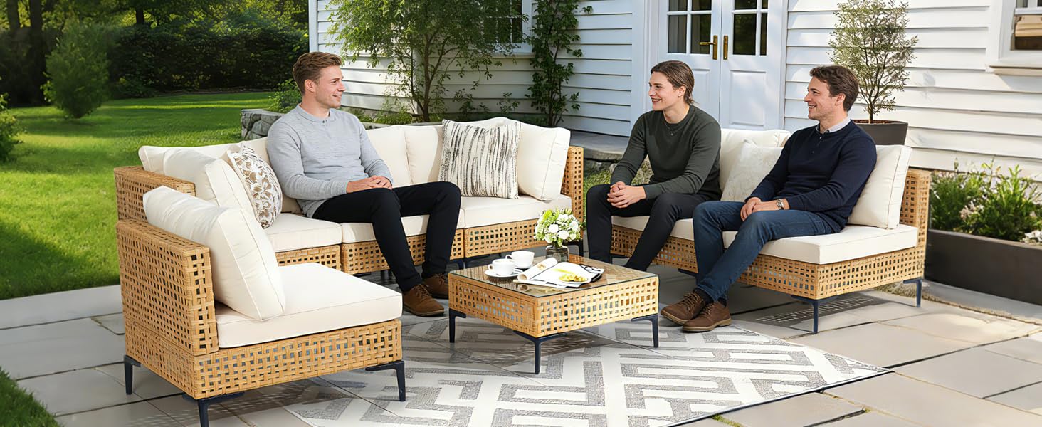 patio sectional furniture set