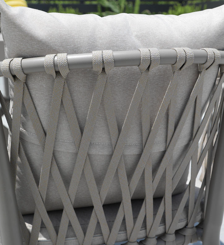 7 Piece Patio Dining Set, Outdoor All-Weather Wicker Furniture with Table, Patio Conversation Sets with Cushions for Balcony, Garden, Sunroom, Porch