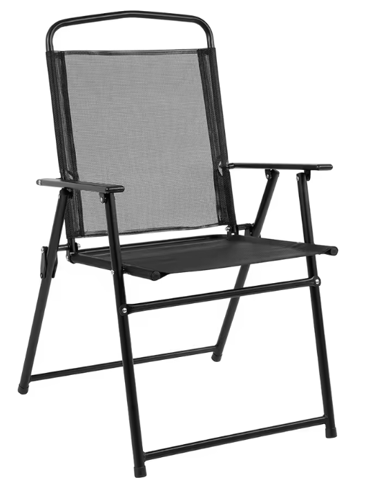 6 Piece Patio Dining Set with Umbrella, Outdoor Furniture Set with 4 Folding Chairs and Tempered Glass Top Dining Table fot Lawn Backyard Garden Porch Brown and Beige