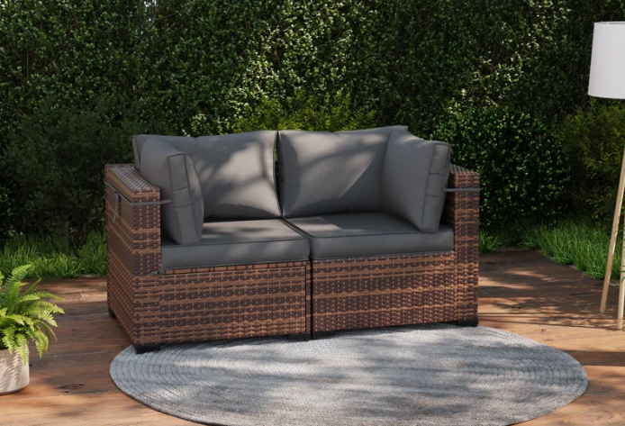 Wicker Outdoor Patio Sofa