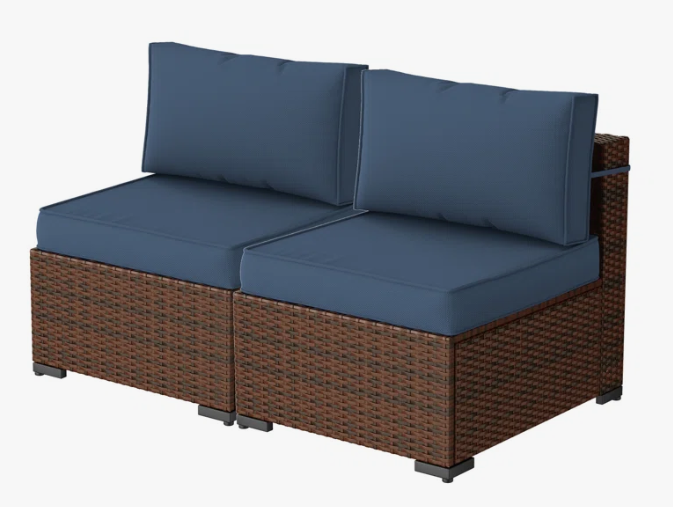 Wicker Outdoor Patio Sofa
