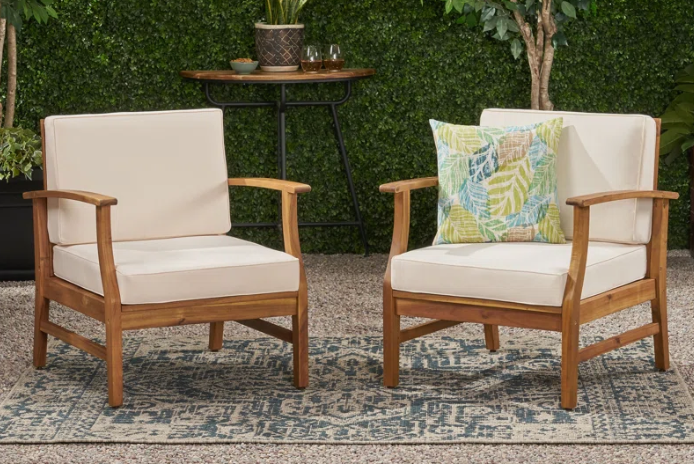 Tavares Acacia Outdoor Lounge Chair 