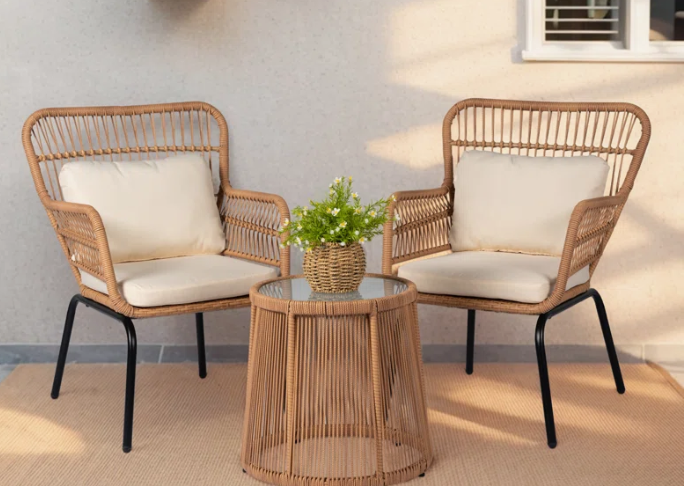 Dawna 2 - Person Patio Conversation Sets with Cushions