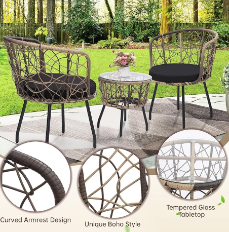 3 Piece Bistro Set