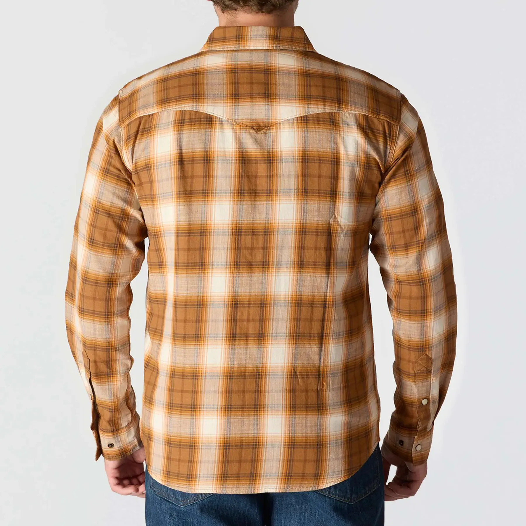 Montana Rugged Flex™ Relaxed Fit Lightweight Long-Sleeve Snap-Front Plaid Shirt