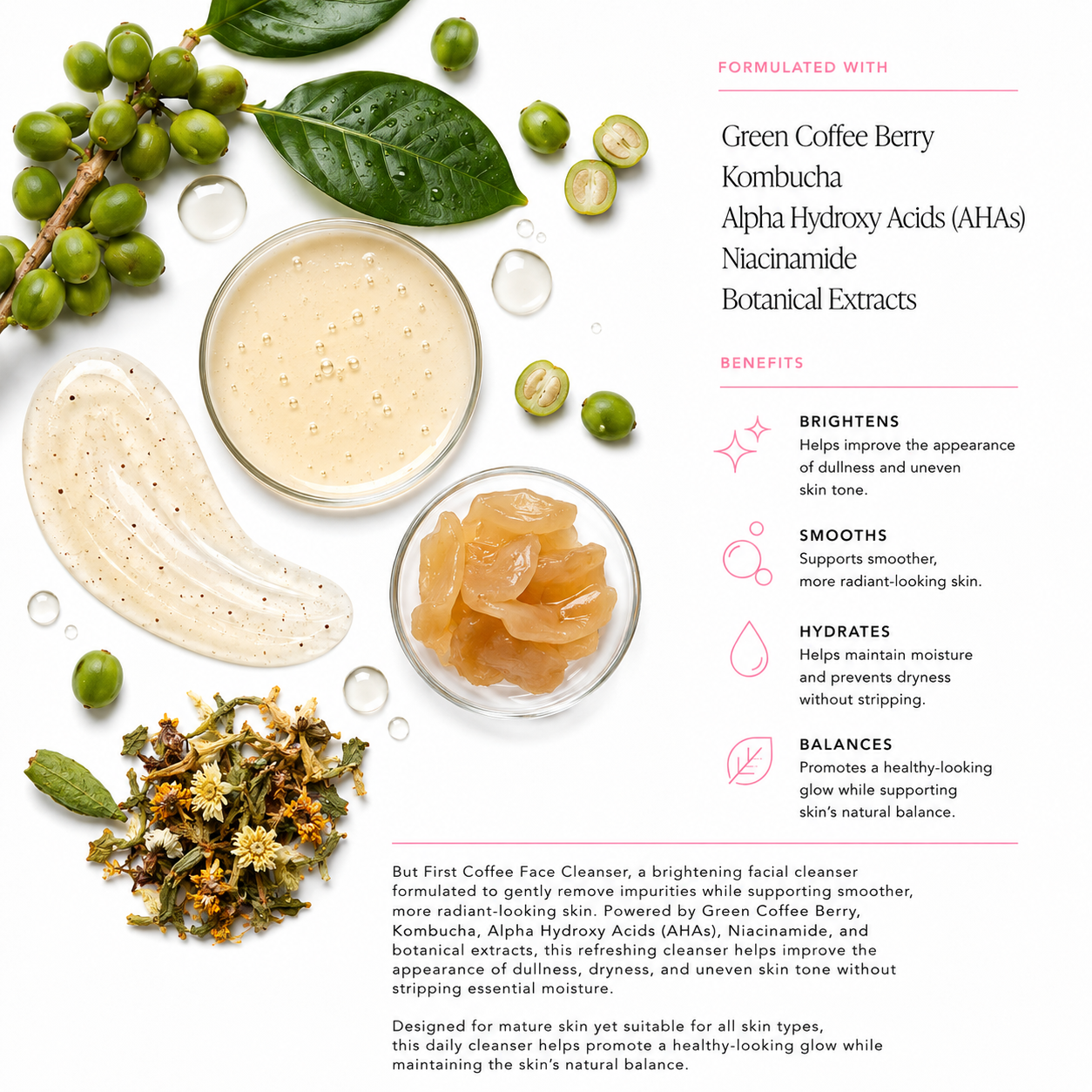 YANY Skin But First Coffee Brightening Face Cleanser