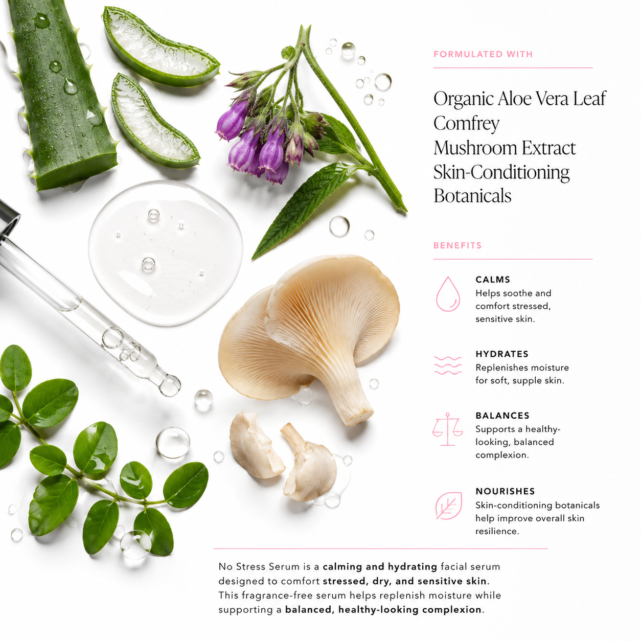 No Stress Calming Face Serum