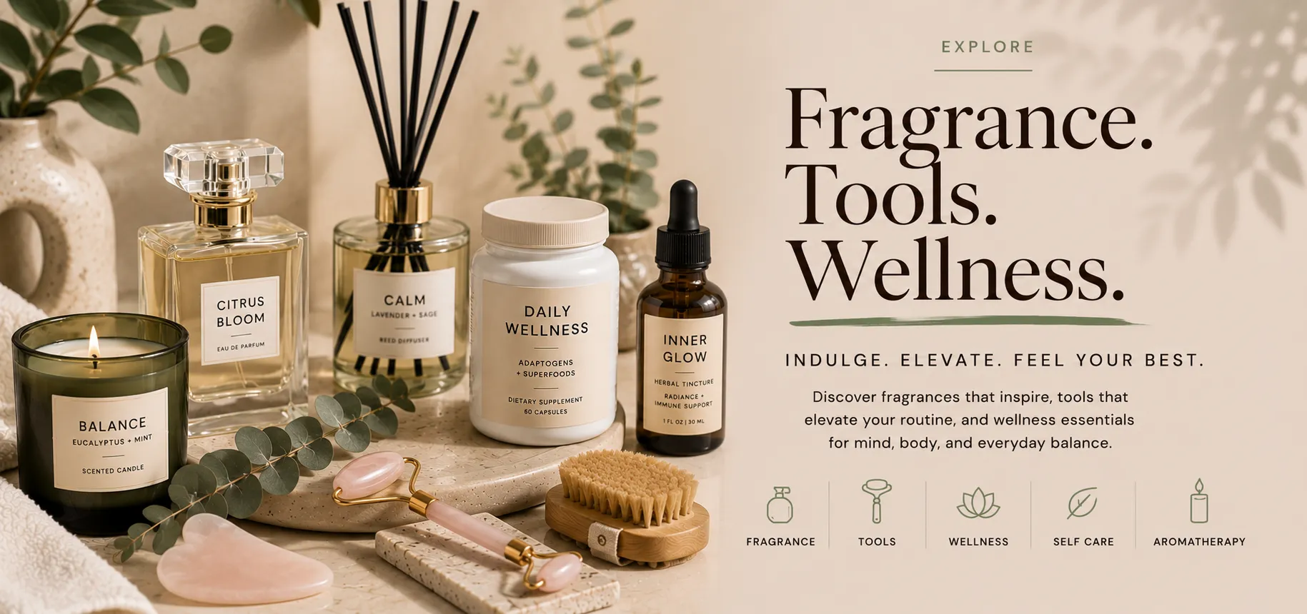 Beauty Bags + Tools