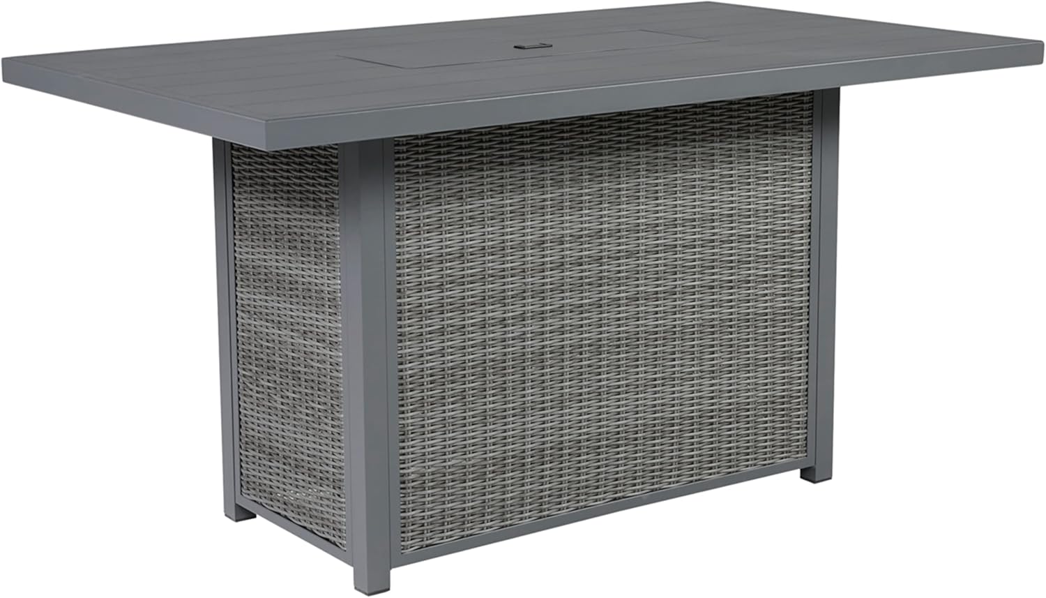  Outdoor Patio Sofa with Cushion and 2 Throw Pillows, Cleanable Performance Fabric