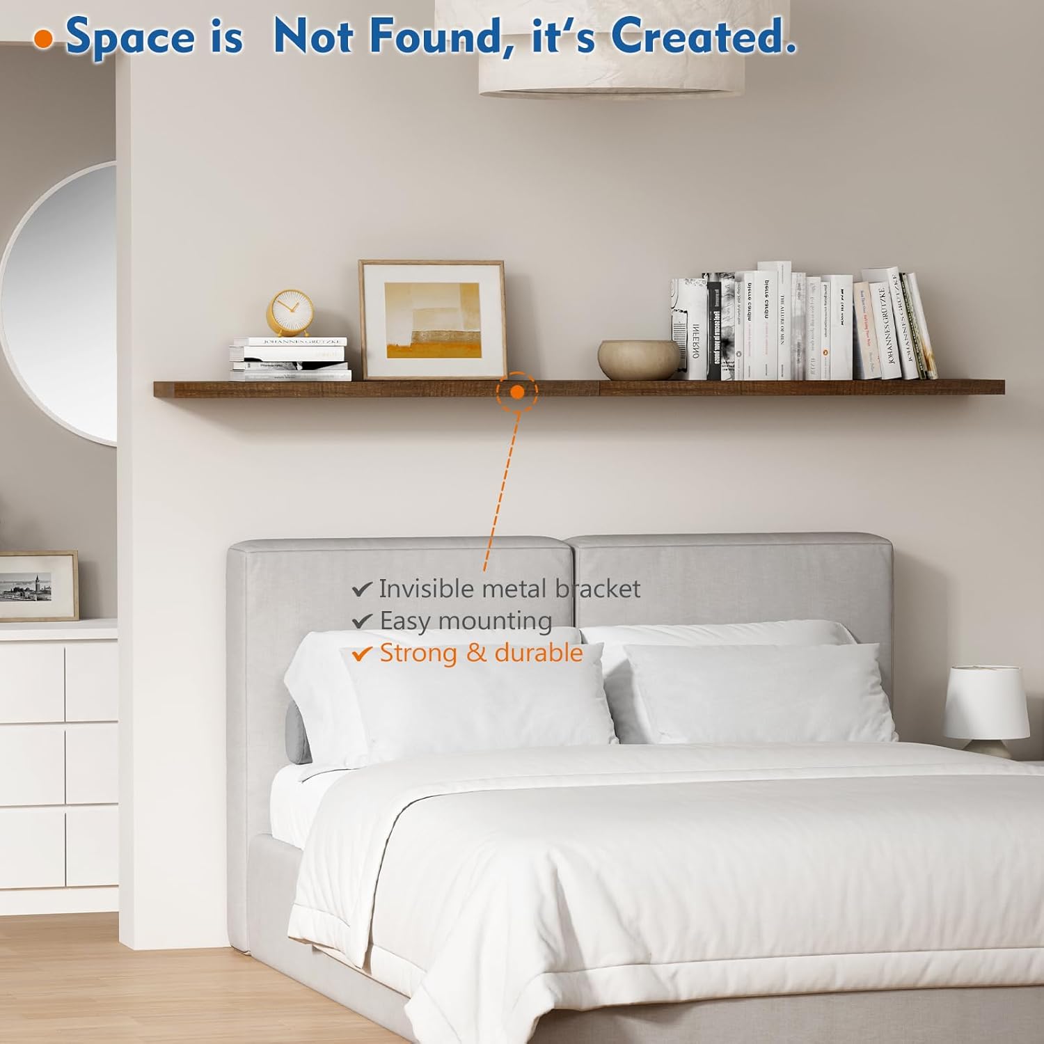 36 Inch Floating Shelves for Wall Set