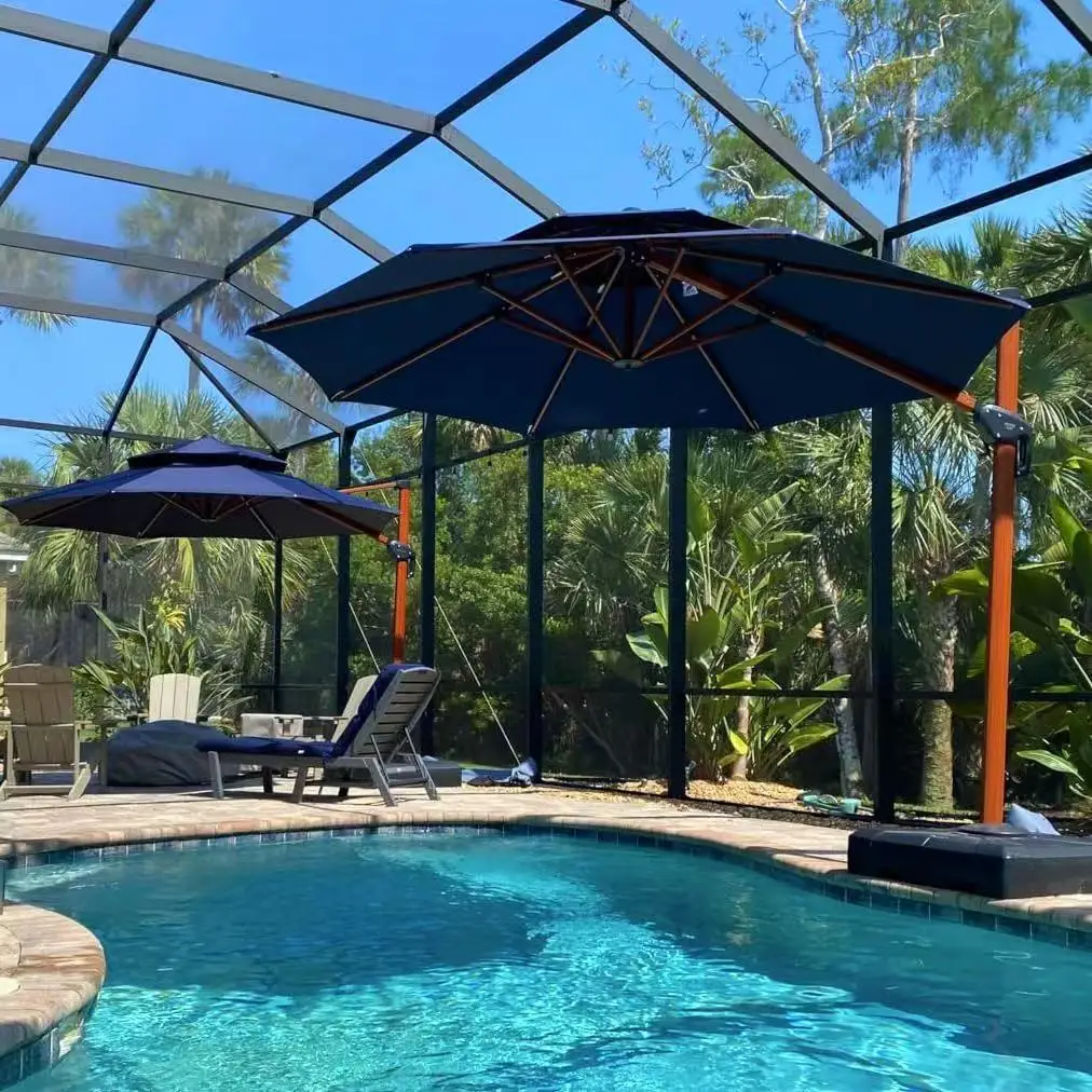  Patio Outdoor Poolside Restaurant Club Resort Umbrella