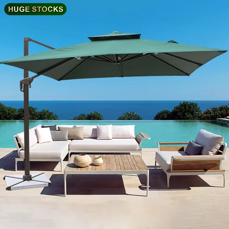 Outdoor Furniture Set 4x4 Ombrelloni Da Giardino Foldable Big Umbrella for Home Garden