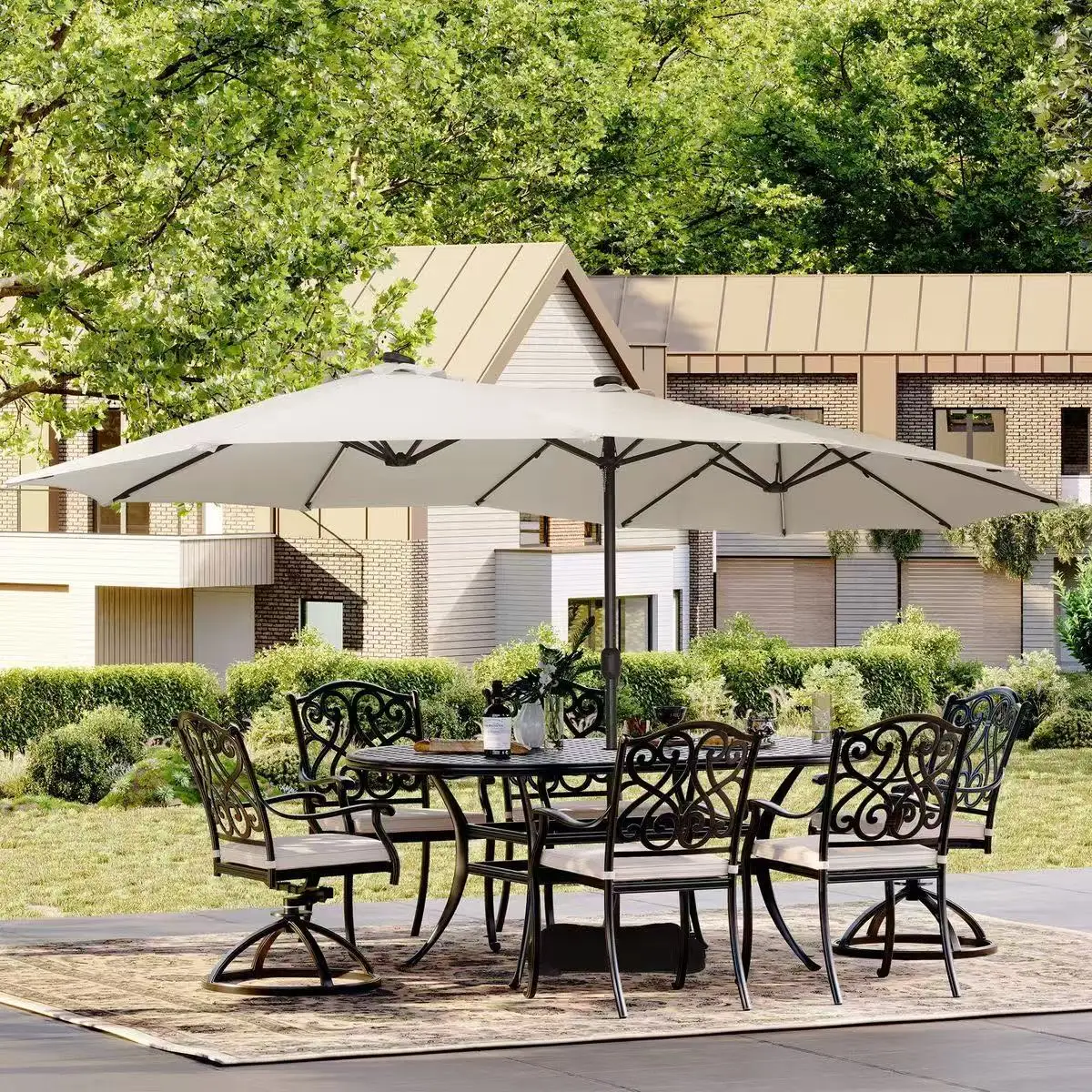  Patio Outdoor Poolside Restaurant Club Resort Umbrella