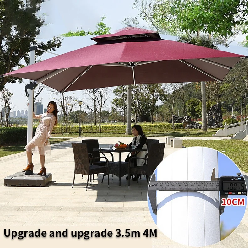 Outdoor Furniture Set 4x4 Ombrelloni Da Giardino Foldable Big Umbrella for Home Garden