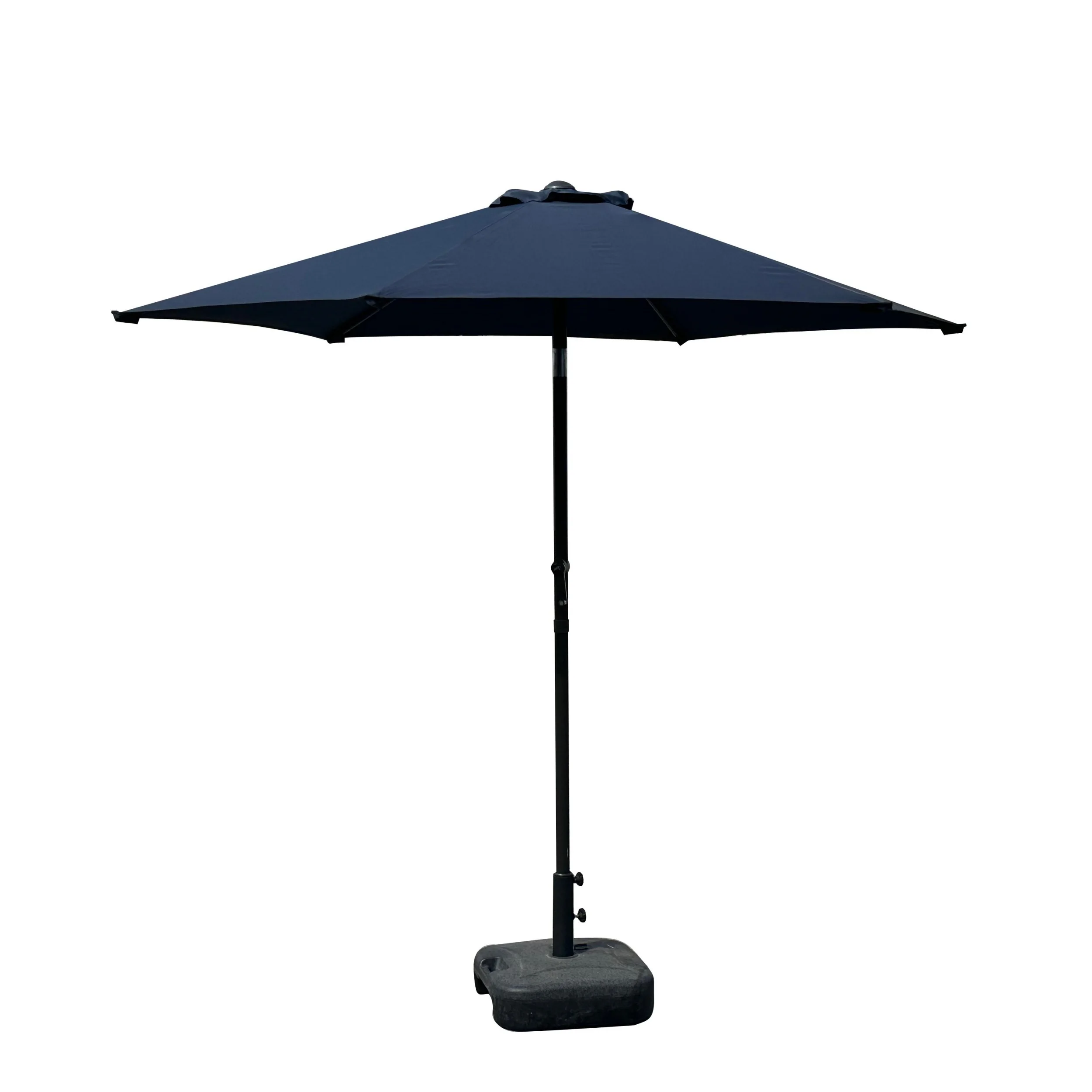 Minimalist Foldable Waterproof Outdoor Furniture 2.3m Balcony Patio Solar LED Umbrella 18 LED Lights 1W Solar Panel Crank Hotel