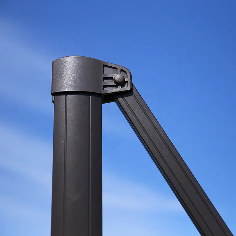 Modern 3*3M Aluminum Umbrella Waterproof Cantilever Sun Parasol for Outdoor for Garden Restaurant Patio Furniture