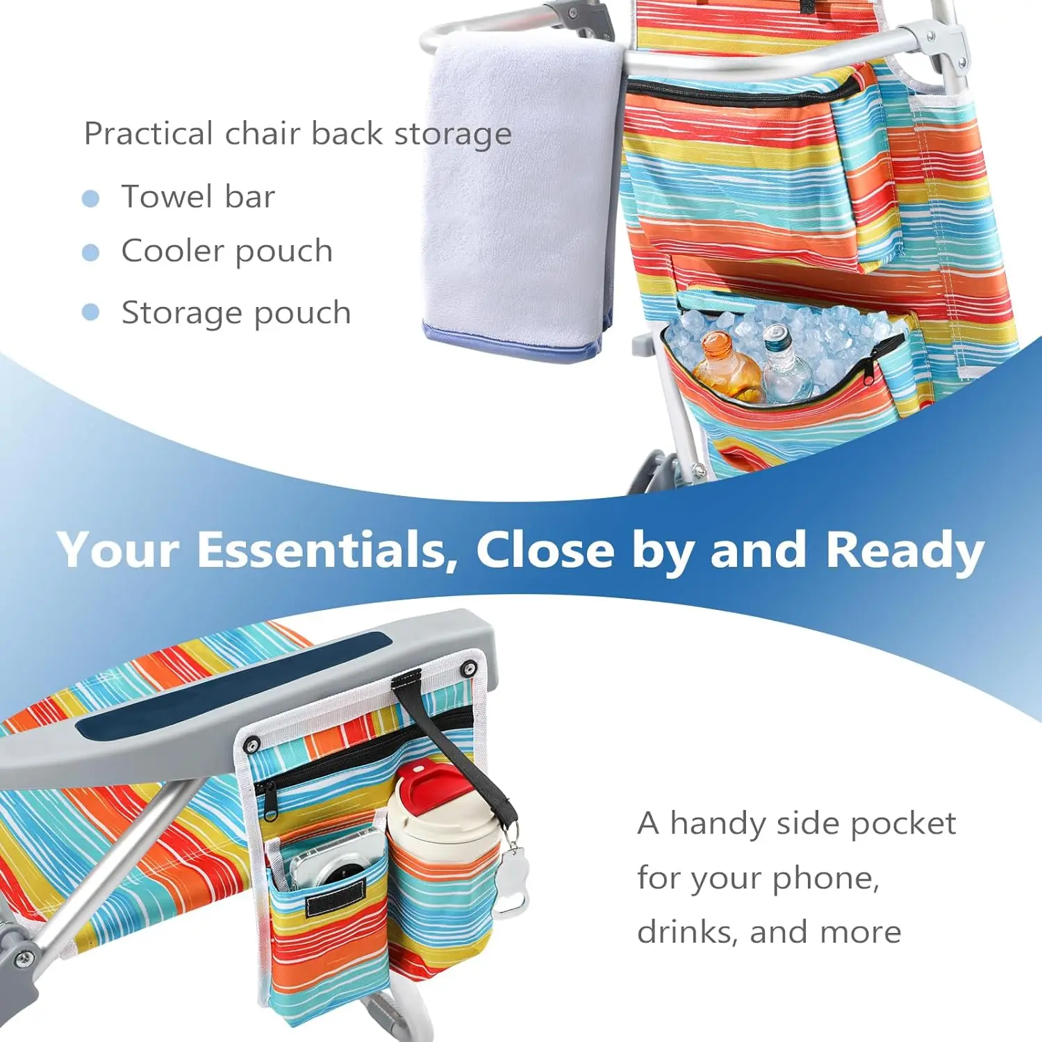  Direct Supply Outdoor Furniture Portable Folding Chair Beach Chair Camping Chair