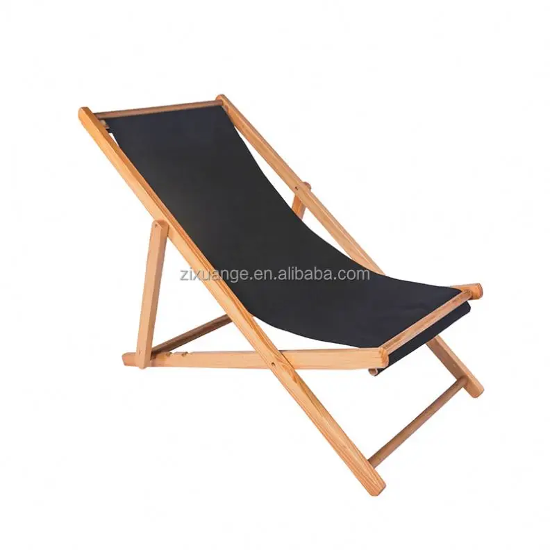 High-quality New Folding Outdoor Single Recliner for Afternoon Naps, Solid Wood Portable Leisure Chair, Washable for Balconies
