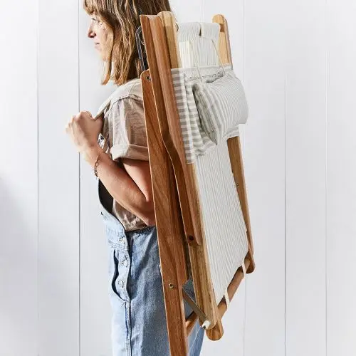 Custom Single Outdoor Adjustable Position Deck Chairs Swimming Pool Camping Portable Lounge Beach Chairs With Pillow