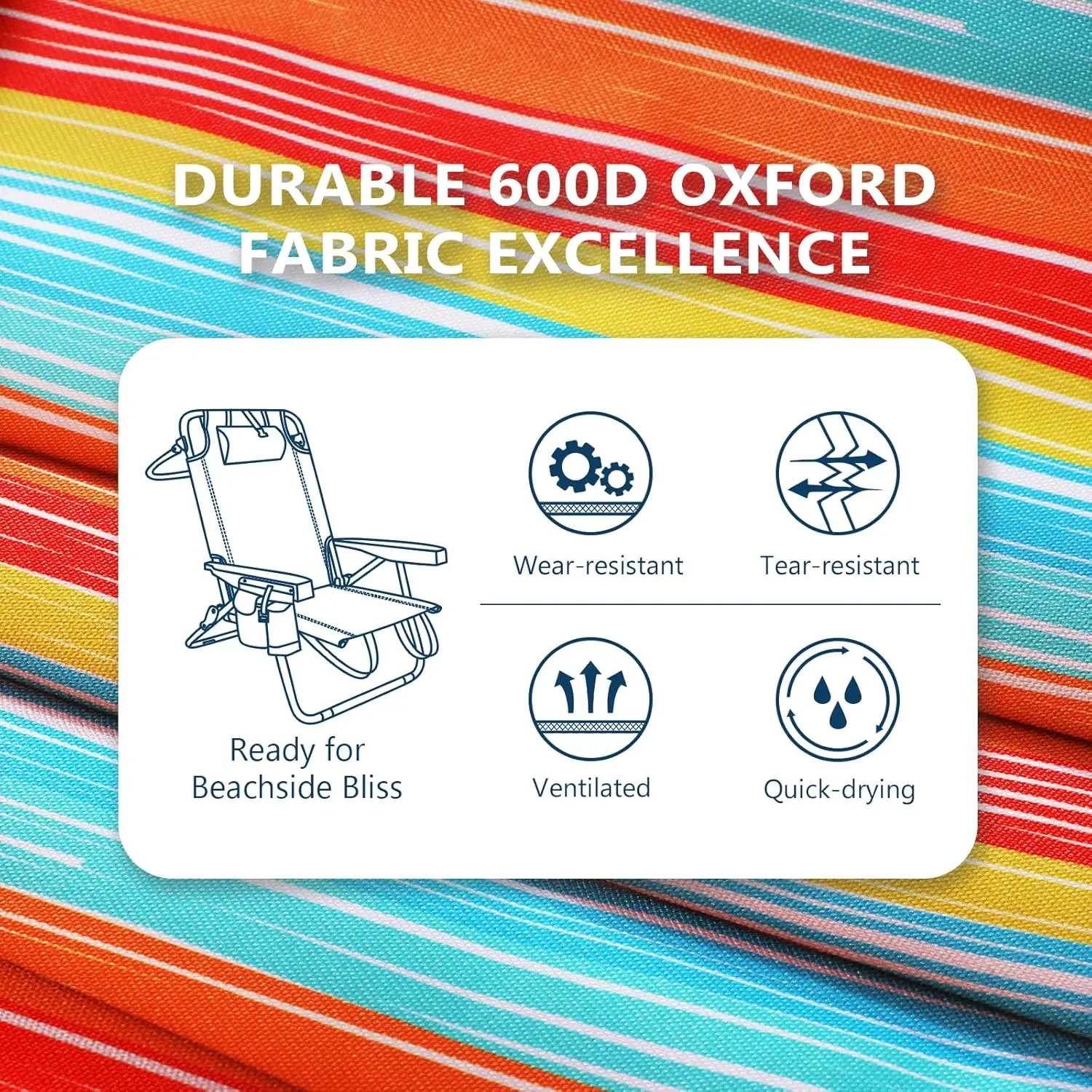  Direct Supply Outdoor Furniture Portable Folding Chair Beach Chair Camping Chair