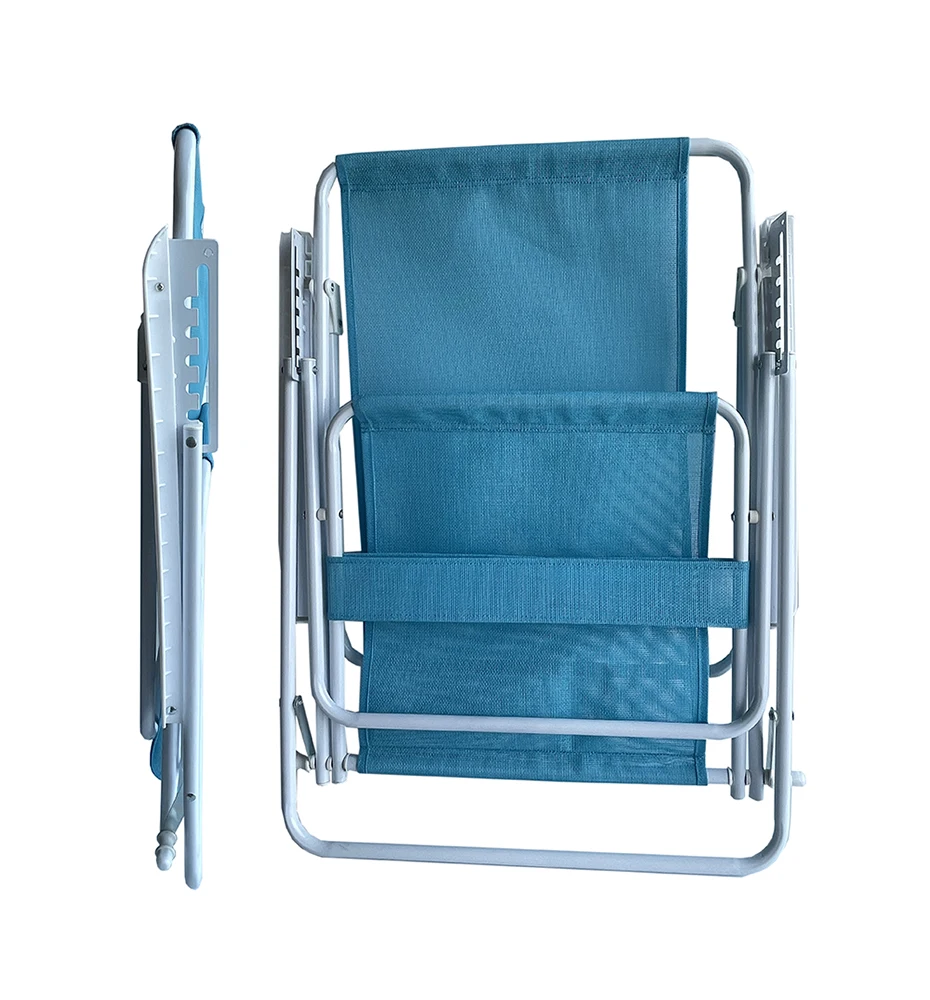 Outdoor Compact Foldable Portable Travel Camping Fishing Chair Metal Lounge Folding Beach Chair for Event