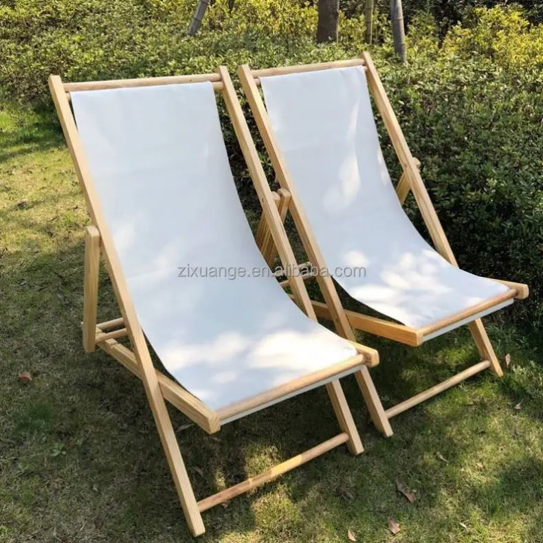 High-quality New Folding Outdoor Single Recliner for Afternoon Naps, Solid Wood Portable Leisure Chair, Washable for Balconies