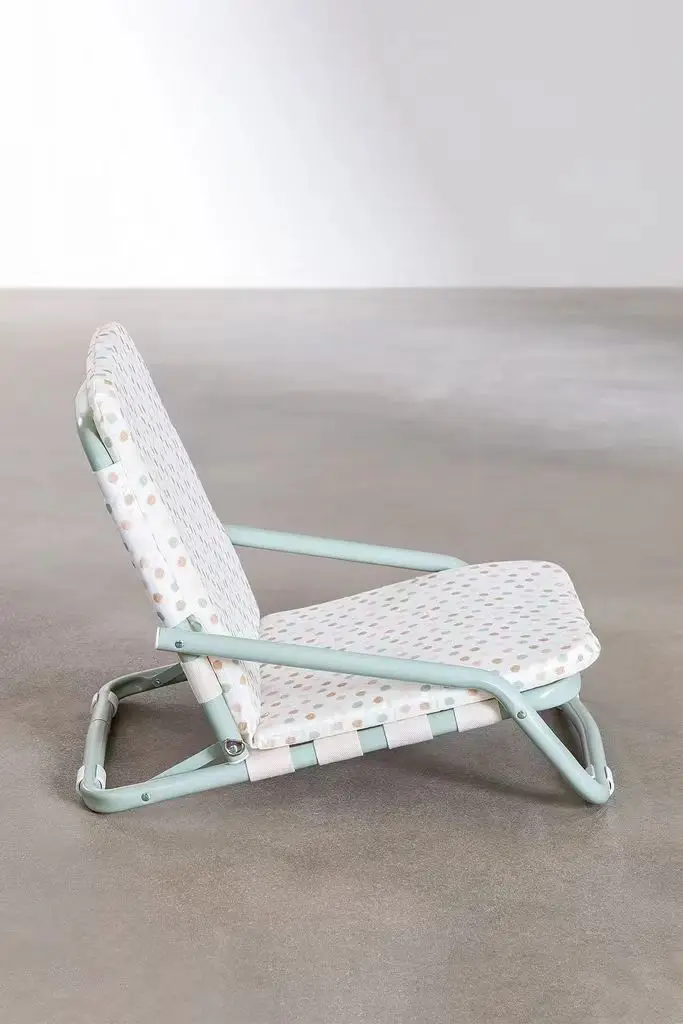 Hot-selling Foldable Beach Chair with Backrest Base, Fashionable Lightweight Beach Chair Activity Mat, Household Recliner