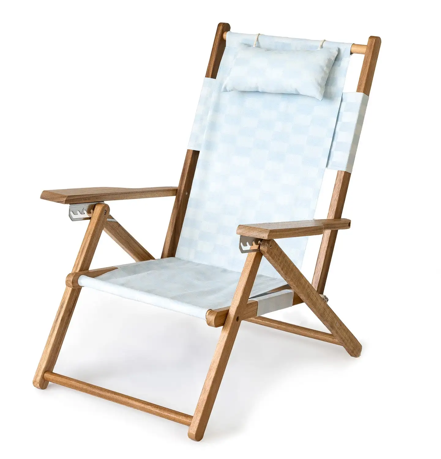 Custom Single Outdoor Adjustable Position Deck Chairs Swimming Pool Camping Portable Lounge Beach Chairs With Pillow