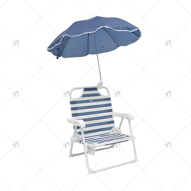 Low Seat Portable Lightweight Children Umbrella Beach Chair Outdoor Sun Lounge for Fishing Camping Beach Activities Foldable