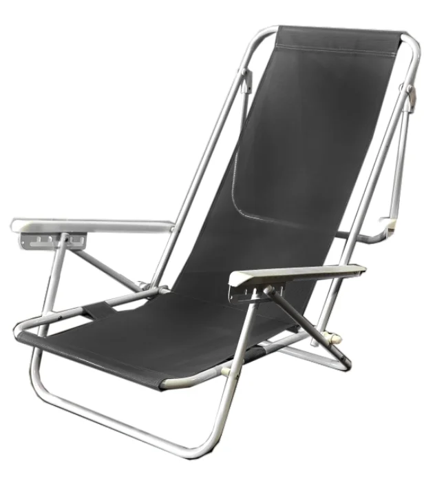 Outdoor Compact Foldable Portable Travel Camping Fishing Chair Metal Lounge Folding Beach Chair for Event