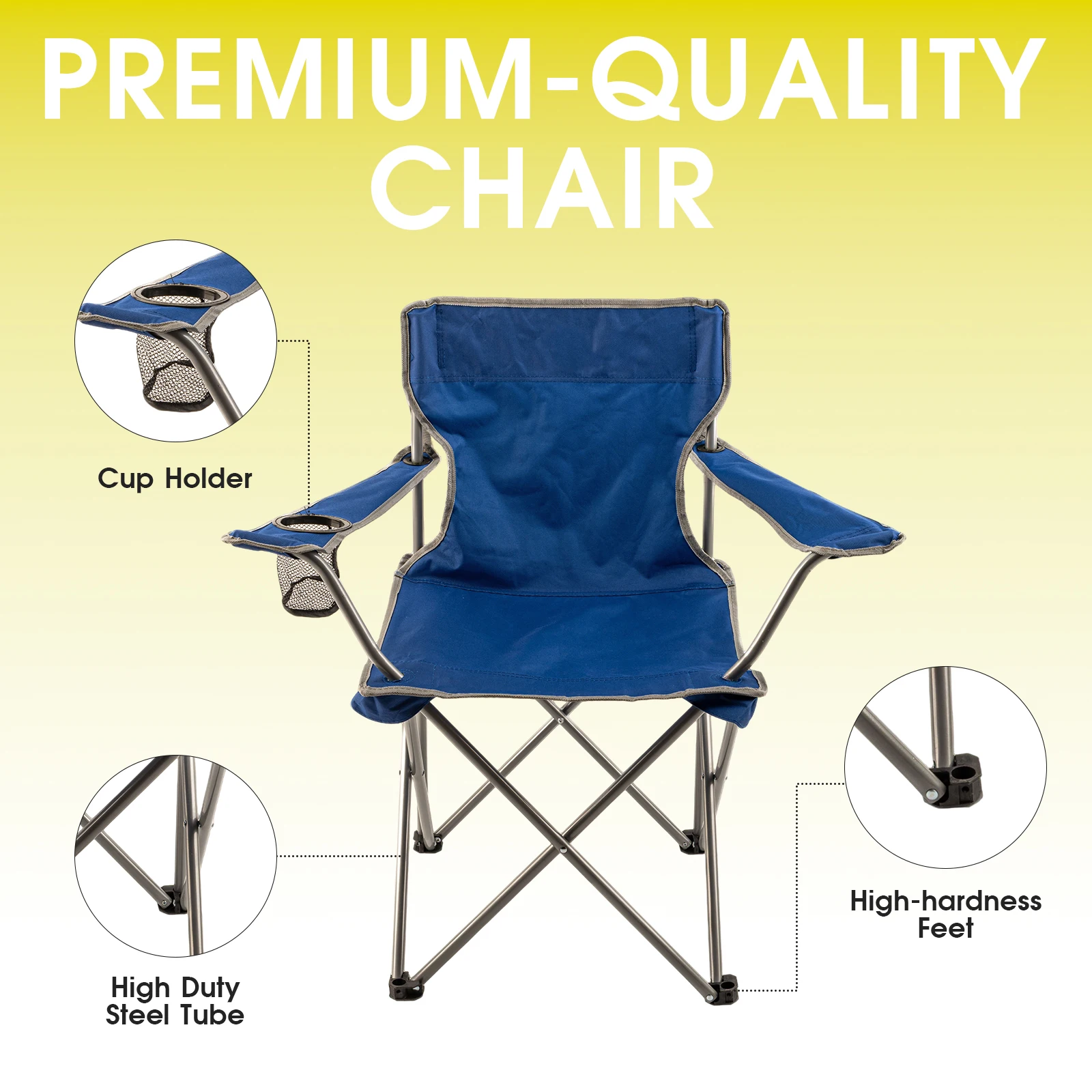 Portable Foldable Durable Eco-Friendly Outdoor Lounge Camping Chair