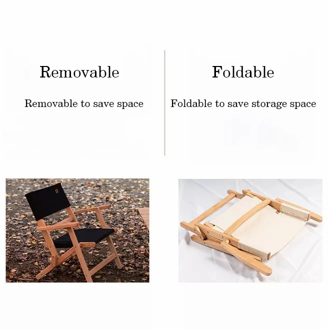  Fashion Outdoor Furniture Sunbeds Small Folding Portable Wood Beach Single Chairs