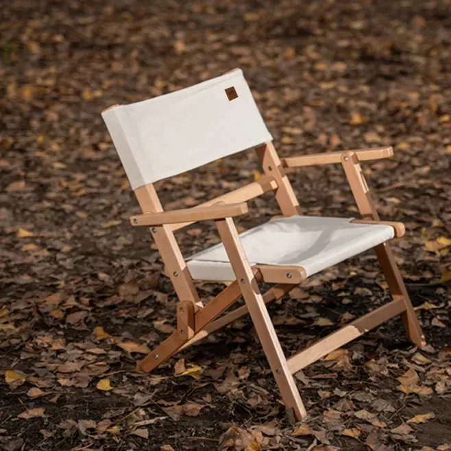  Fashion Outdoor Furniture Sunbeds Small Folding Portable Wood Beach Single Chairs