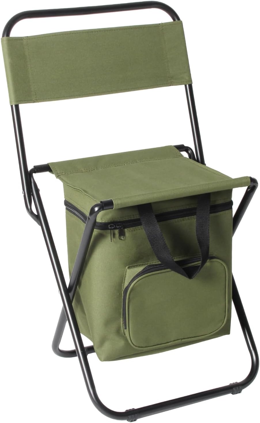  Fishing Chair with Cooler Bag Compact Fishing Stool Foldable Camping Chair