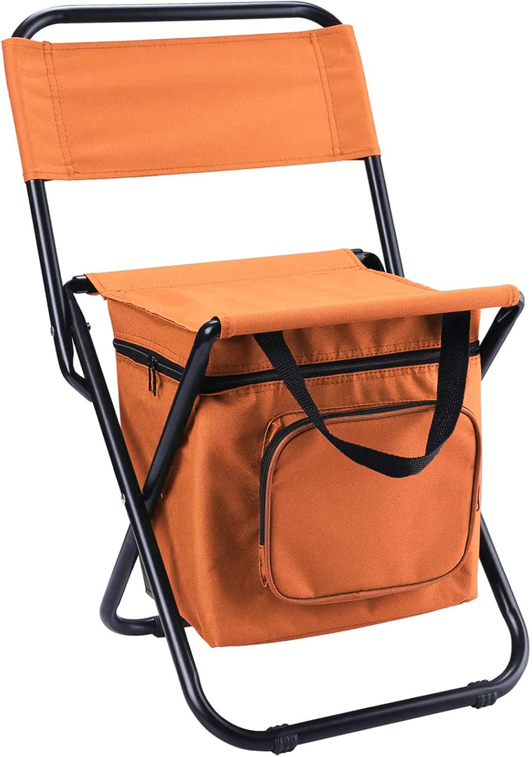  Fishing Chair with Cooler Bag Compact Fishing Stool Foldable Camping Chair