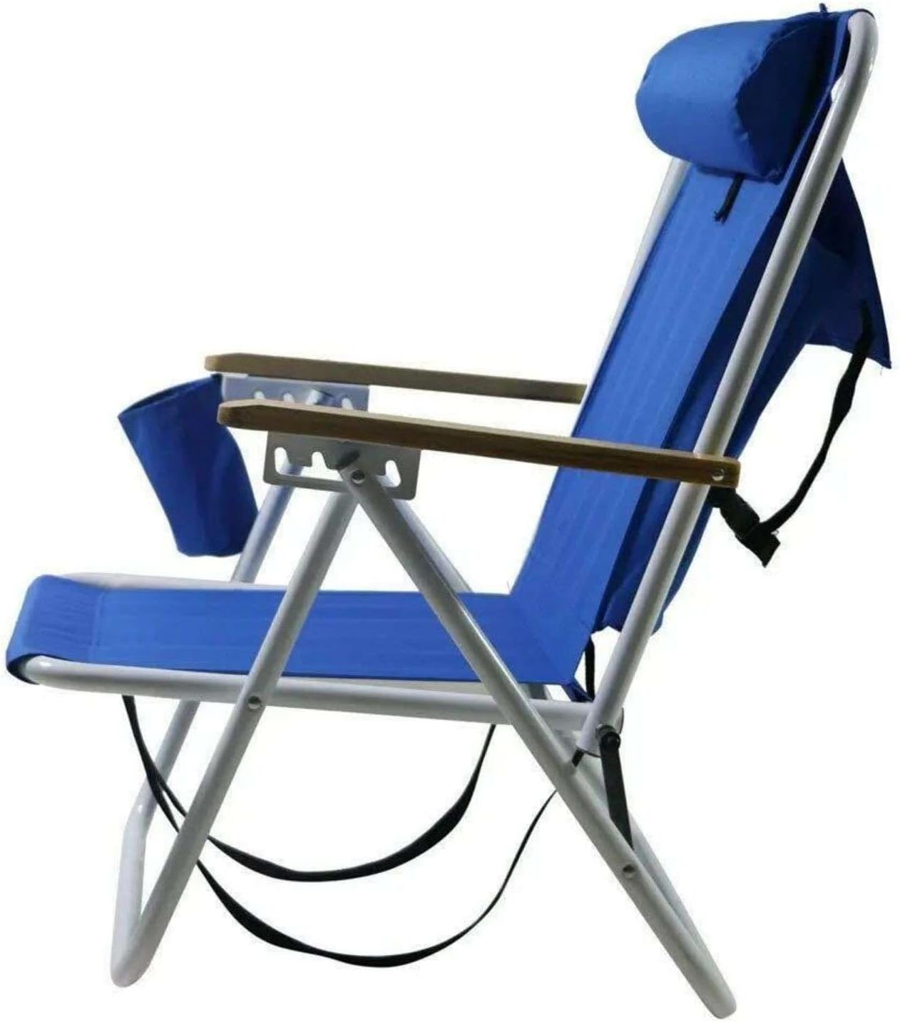  Iron Frame Oxford Fabric Folding Beach Chair 